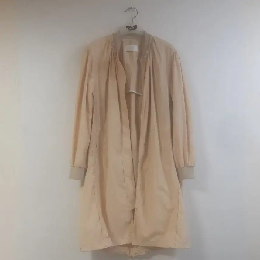 [BUNJANG] SJSJ Shirring Neck Long Jumper (Outer) / SJSJ(한섬) 셔링 넥 롱점퍼(아우터)