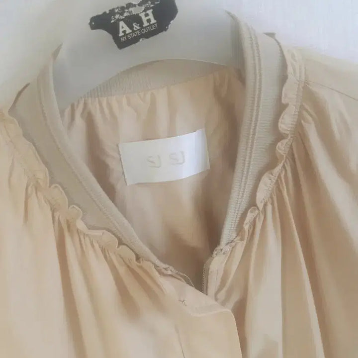 [BUNJANG] SJSJ Shirring Neck Long Jumper (Outer) / SJSJ(한섬) 셔링 넥 롱점퍼(아우터)