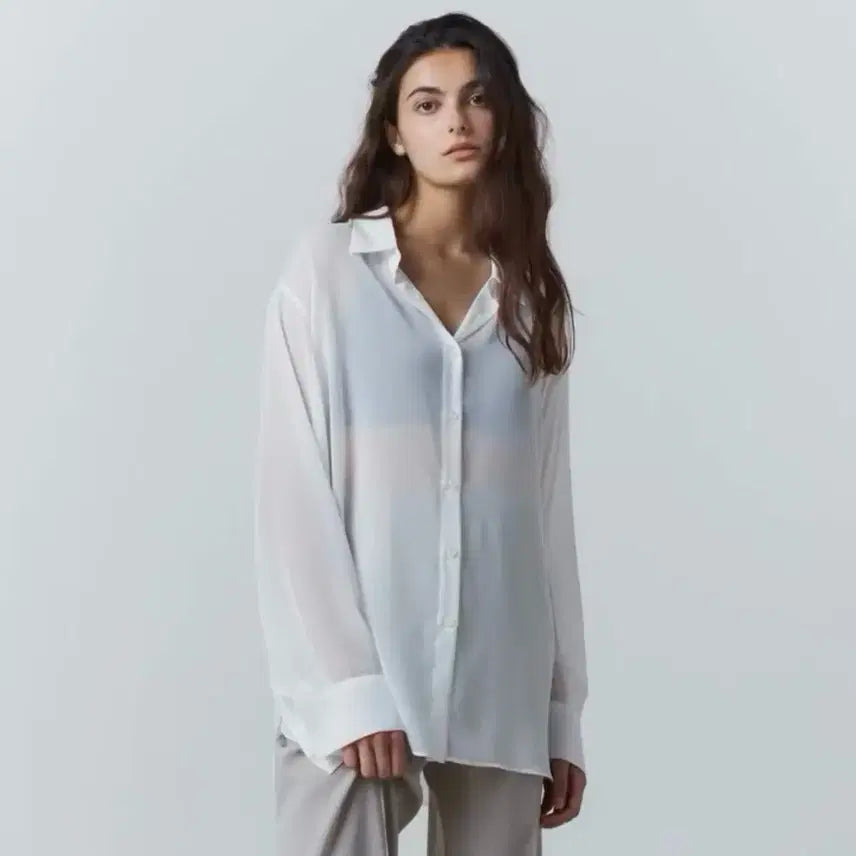 [SOLD OUT] 31THE Flimsy sheer shirt 시어 셔츠