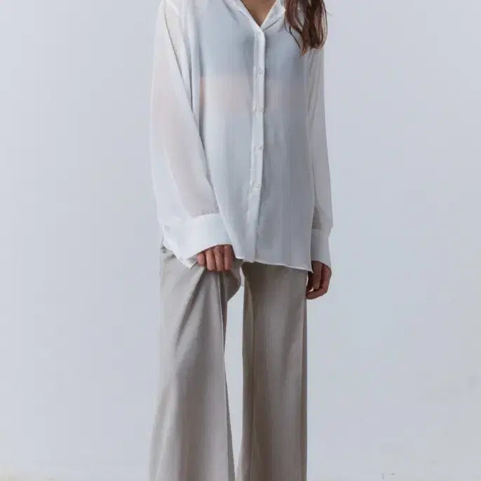 [SOLD OUT] 31THE Flimsy sheer shirt 시어 셔츠