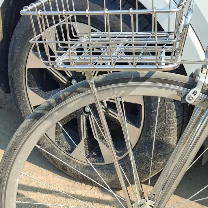 [BUNJANG] LUG RACK Stainless Steel Bicycle Basket + Stand / 럭랙 자전거 바구니+ 스탠드