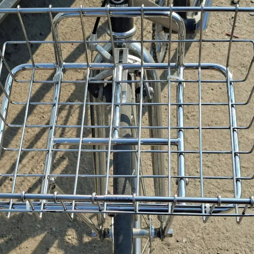[BUNJANG] LUG RACK Stainless Steel Bicycle Basket + Stand / 럭랙 자전거 바구니+ 스탠드
