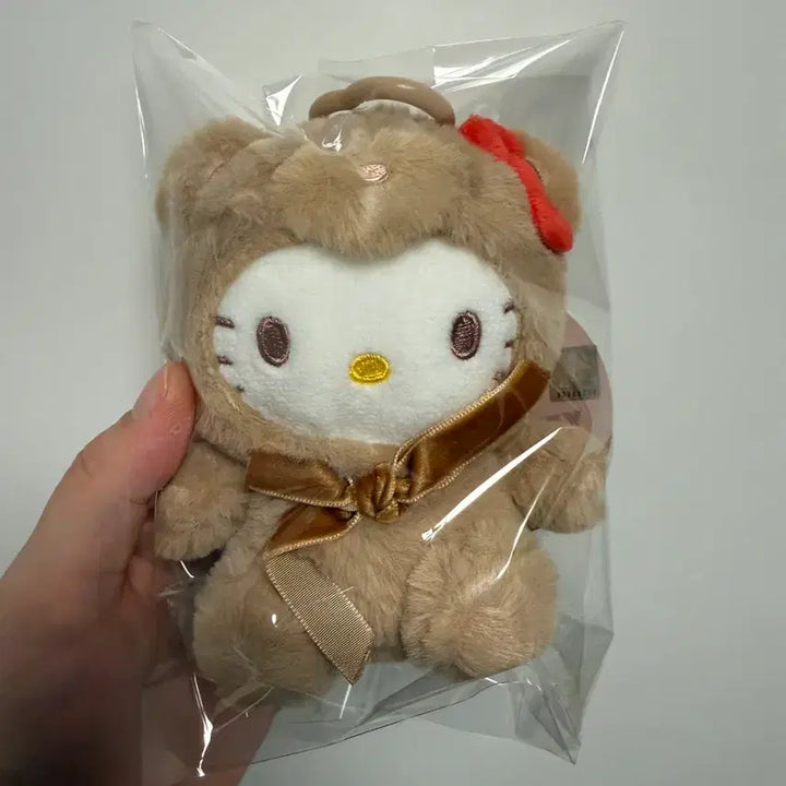 [BUNJANG] Hello Kitty Latte Bear Keyring Doll / 새상품) 헬로키티 라떼베어 키링인형 정품