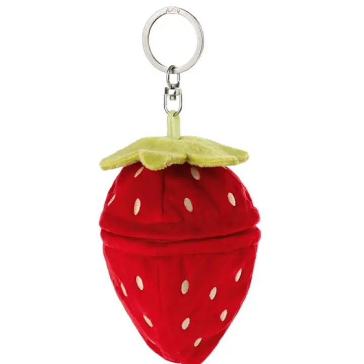 [BUNJANG] NICI Strawberry Bear Keychain / 미개봉 새상품) NICI 니키 딸기 베어 곰 키링