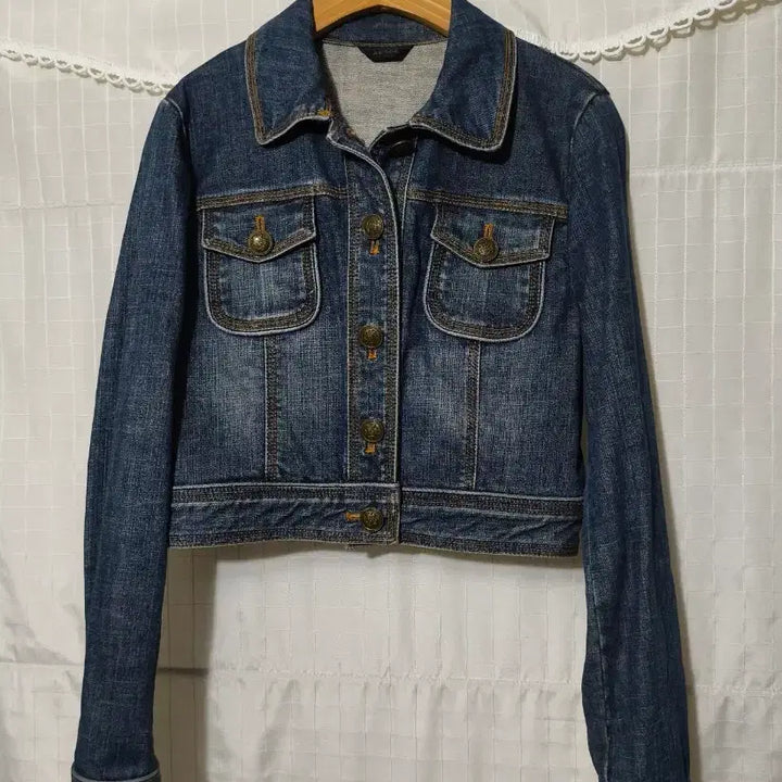 [BUNJANG] Aenok Cropped Short Denim Jacket Vintage / 빈티지새제품! 애녹 크롭 숏청자켓.