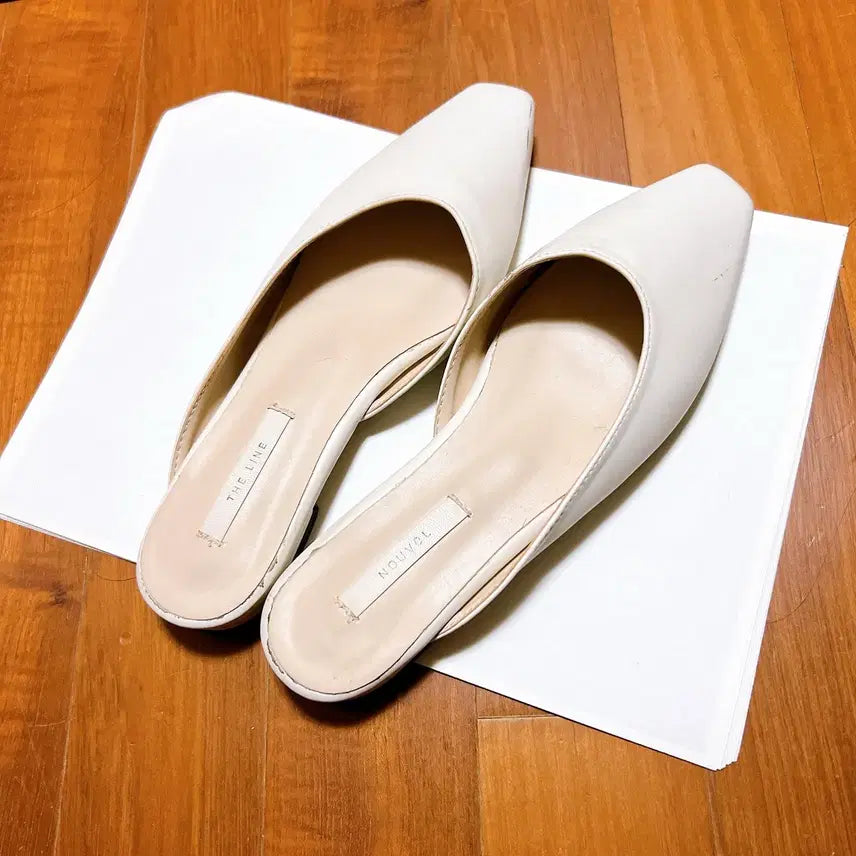 [SOLD OUT] 모던로브 실크 머메이드 롱스커트, 아이보리 슬리퍼 단화 뮬