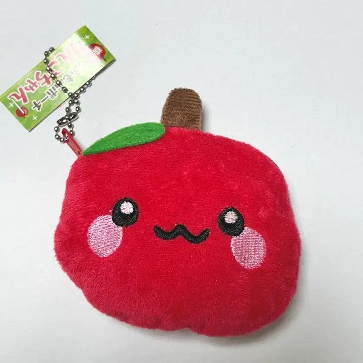 [BUNJANG] Vintage Japanese Apple Coin Purse Keychain / 고전 일본 사과 동전지갑 키링