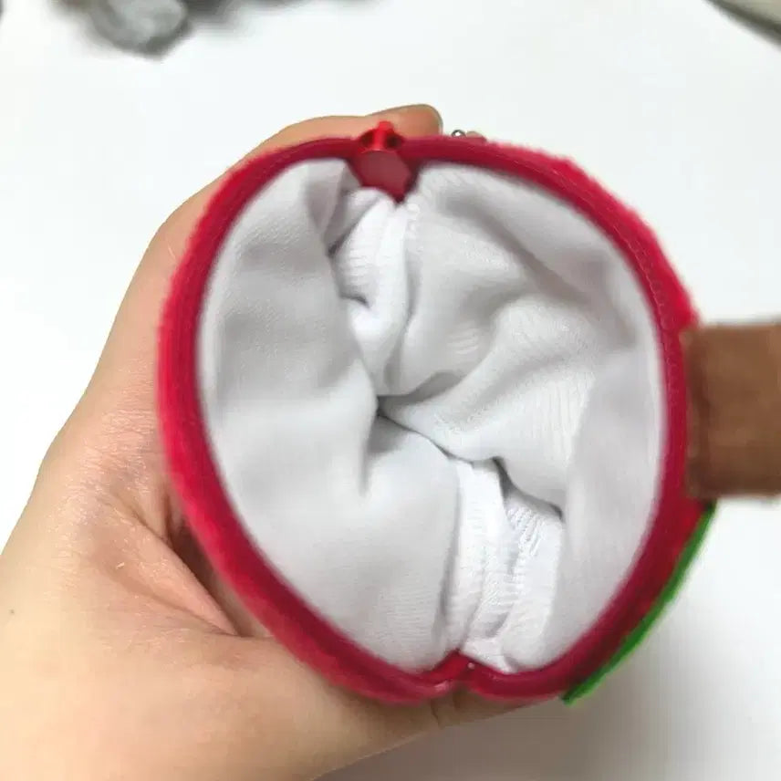 [BUNJANG] Vintage Japanese Apple Coin Purse Keychain / 고전 일본 사과 동전지갑 키링