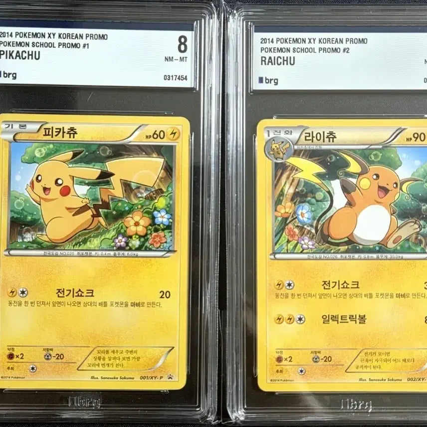 [BUNJANG] Pokemon Trading Card Game: Pikachu &amp; Raichu "First Learning Class" 2014 Promo / [포켓몬 카드]처음배우는교실 피카츄 라이츄 2014 프로모 brg8 연번