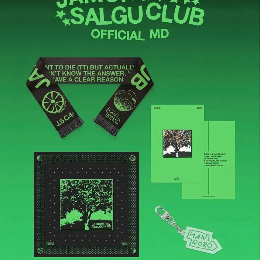 [BUNJANG] Grapefruit Apricot Club MD Muffler, Bandana, Keyring, Water Bottle Bundle / 자몽살구클럽 md