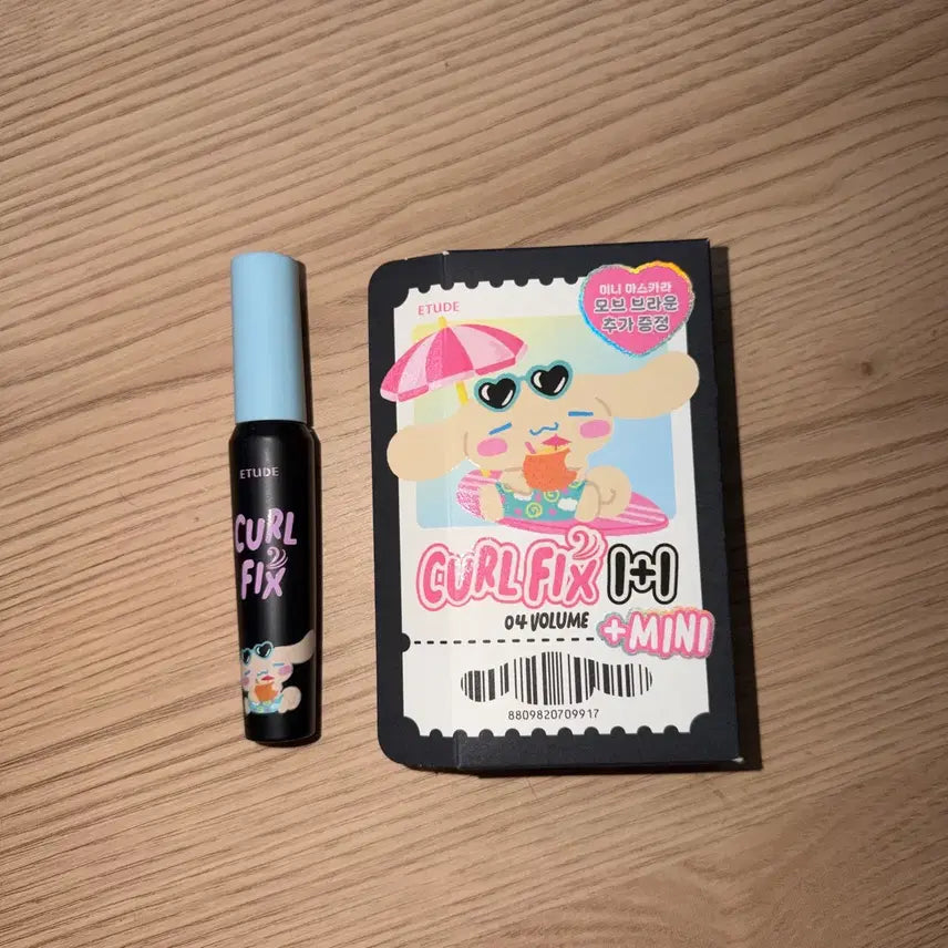 [BUNJANG] Etude House Curl Fix Mascara Sanrio Cinnamoroll 04 Wispy Volume / 에뛰드 컬픽스 마스카라 04 가닥볼륨 산리오 태닝 시나모롤