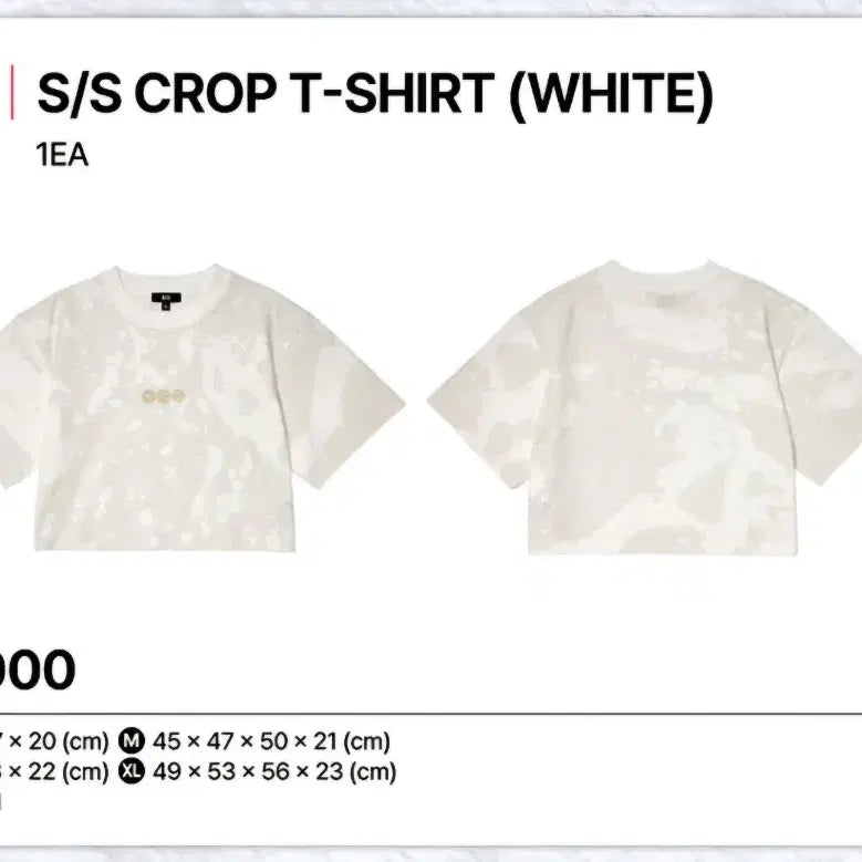 [BUNJANG] BTS ARIRANG Tour Cropped T-Shirt L (White) / 미개봉원가이하)BTS 방탄소년단 아리랑 투어 크롭티셔츠 L ARIRANG