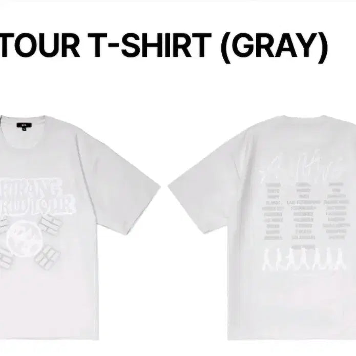 [BUNJANG] BTS Arirang Tour T-Shirt Gray L / 미개봉)BTS 방탄소년단 아리랑 투어 티셔츠 그레이 L ARIRANG