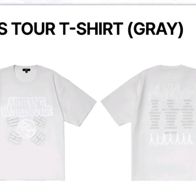 [BUNJANG] BTS Arirang Tour T-Shirt Gray XL / 미개봉)BTS 방탄소년단 아리랑 투어 티셔츠 그레이 XL ARIRANG