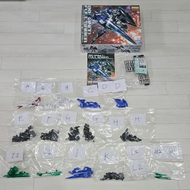[BUNJANG] MG 1/100 00 Qan[T] Full Saber Model Kit / MG 더블오 퀀터 풀세이버