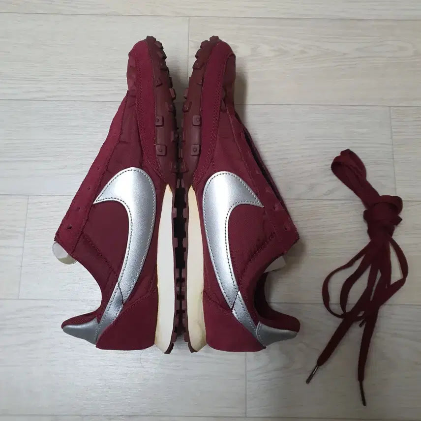 [BUNJANG] Nike Waffle Racer Burgundy Silver Vintage / 나이키 와플레이서 버건디 실버 빈티지