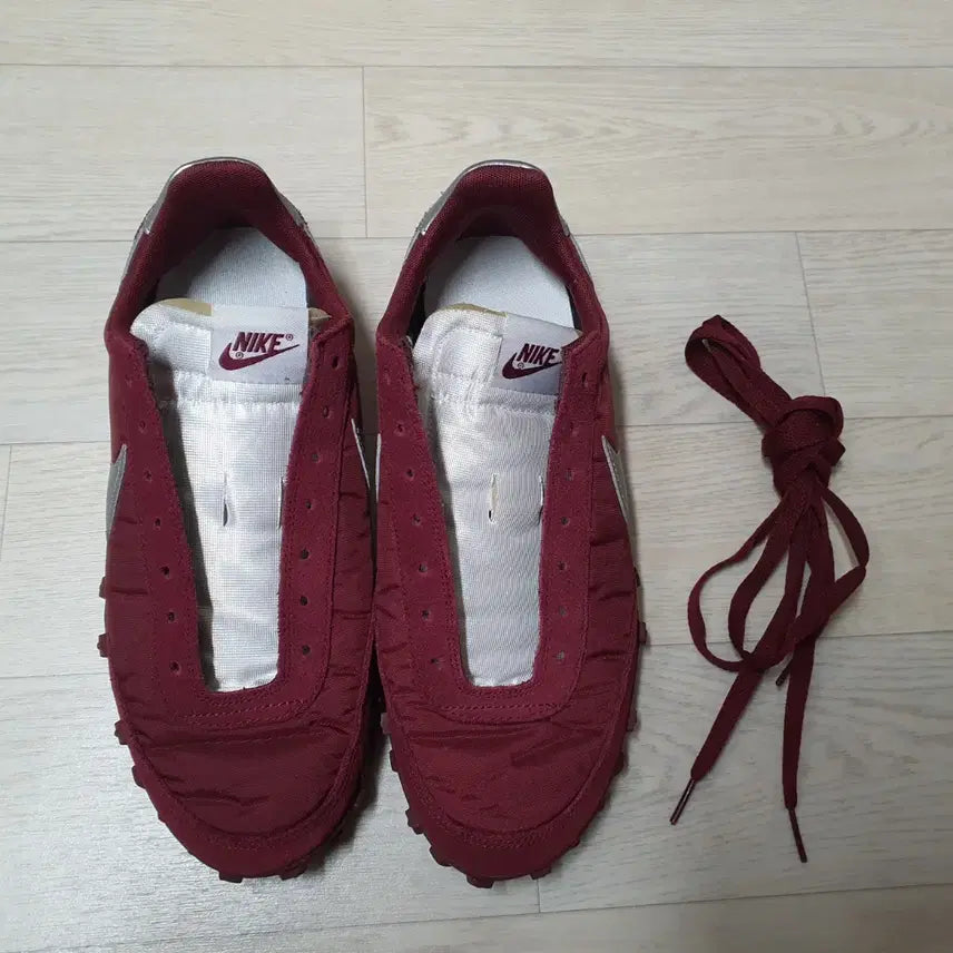 [BUNJANG] Nike Waffle Racer Burgundy Silver Vintage / 나이키 와플레이서 버건디 실버 빈티지