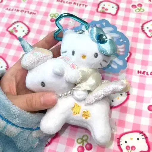 [BUNJANG] Sanrio Hello Kitty Fantasy Mascot Heart Carabiner Keychain Unicorn / 산리오 헬로키티 판타지 마스코트 하트 카라비너 키홀더 유니콘