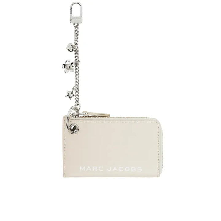 [BUNJANG] Marc Jacobs Off White Top Zip Charm Coin Pouch / [새상품/정품] 마크 제이콥스 오프 화이트 탑 지퍼 참 코인 파우치