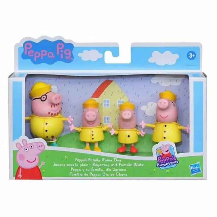 [BUNJANG] Peppa Pig Family Rainy Day Outfit Figure Set (Sealed) / 미개봉)박스O 페파피그 가족 우비 피규어 세트