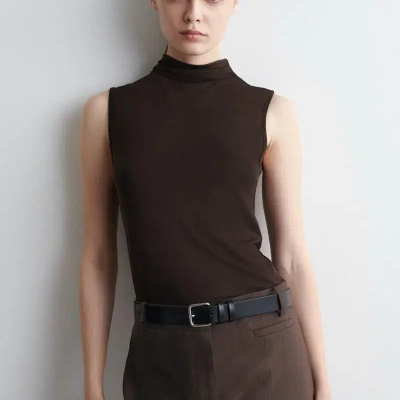 [BUNJANG] COS Draped Turtleneck Sleeveless Top S / COS 코스 드레이프 터틀넥 슬리브리스 탑 S