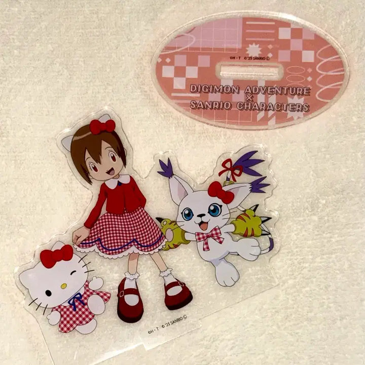 [BUNJANG] Digimon Adventure x Sanrio Collaboration Nari Gatomon &amp; Hello Kitty Acrylic Stand / 디지몬 어드벤처 산리오 콜라보 아크릴 스탠드 나리 가트몬 헬로키티