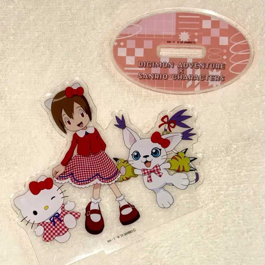 [BUNJANG] Digimon Adventure x Sanrio Collaboration Nari Gatomon &amp; Hello Kitty Acrylic Stand / 디지몬 어드벤처 산리오 콜라보 아크릴 스탠드 나리 가트몬 헬로키티