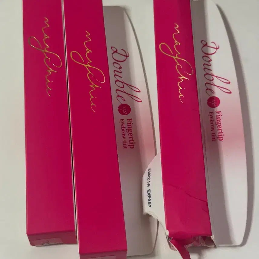 [BUNJANG] Maysique Double Up Fingertip Eyebrow Tint 3-Piece Set / 메이시크 더블업 핑거팁 아이브로우 틴트 3개