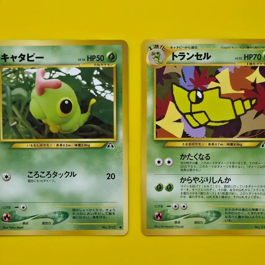 [BUNJANG] Pokemon Card Caterpie &amp; Metapod Set - Early Japanese Edition / 포켓몬 카드 캐터피 단데기 세트 초기구판 일본판12