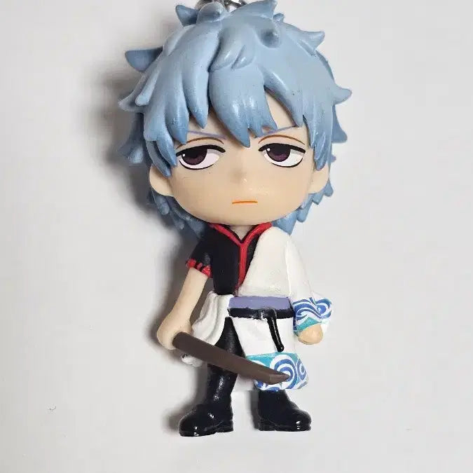 [BUNJANG] Gintama Gintoki Chibikyunn Figure Keychain Strap / 은혼 긴토키 치비큥 피규어 키링 스트랩