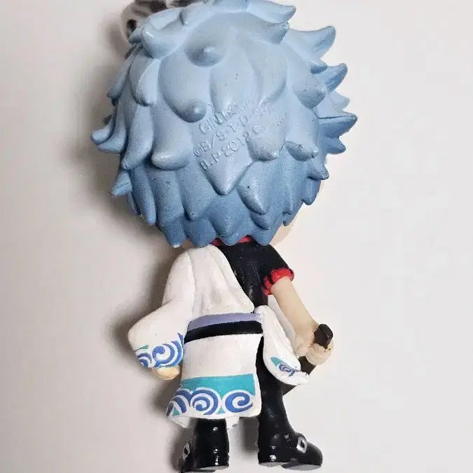 [BUNJANG] Gintama Gintoki Chibikyunn Figure Keychain Strap / 은혼 긴토키 치비큥 피규어 키링 스트랩
