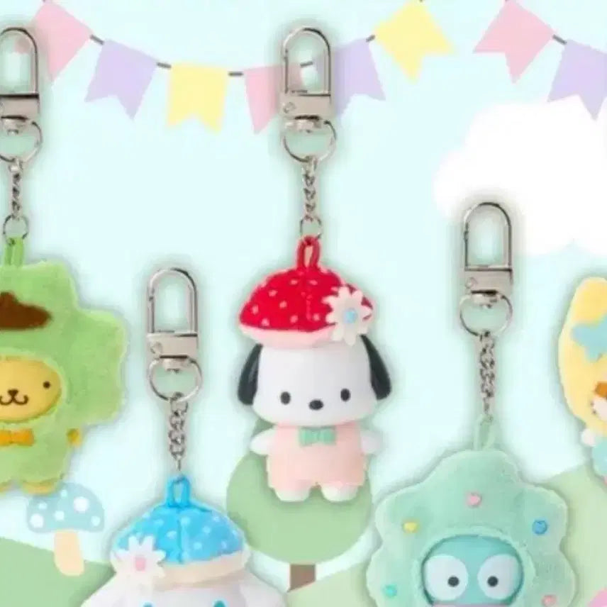 [BUNJANG] Sanrio ChibiTomo Forest Series Pochacco Keyring / 할인)산리오 치비토모 숲 시리즈 포챠코