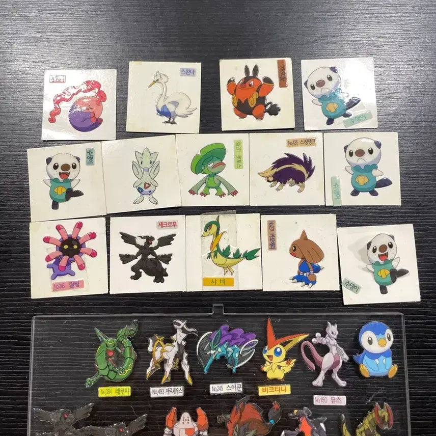 [BUNJANG] Vintage Pokemon Stickers Bundle Set / 구버전 옛날 포켓몬 띠부씰 일괄