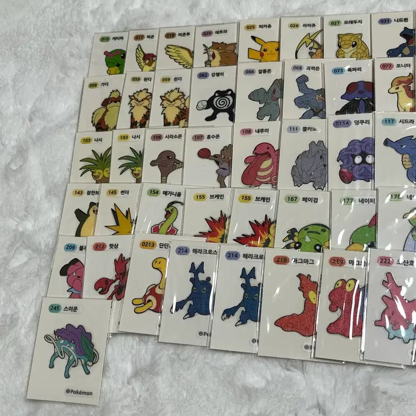 [SOLD OUT] 포켓몬 띠부씰 74장 일괄 피카츄 라이츄