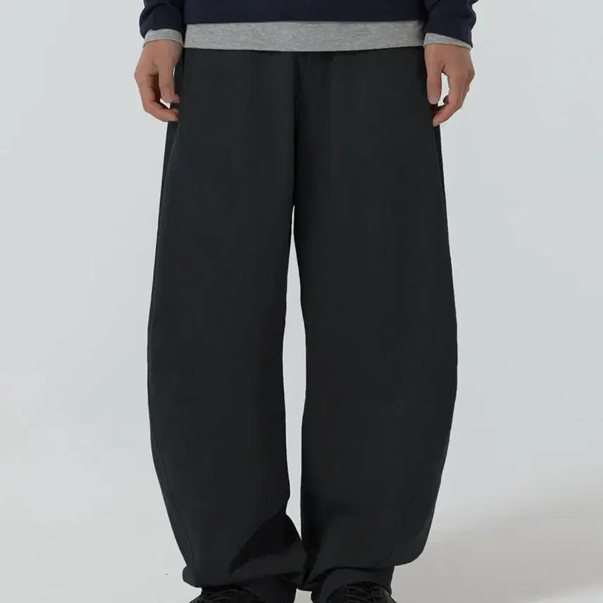 [BUNJANG] Jooang Homme Refined Cotton Curved Pants (Charcoal) / 주앙옴므 리파인드 코튼 커브드 팬츠 (차콜)