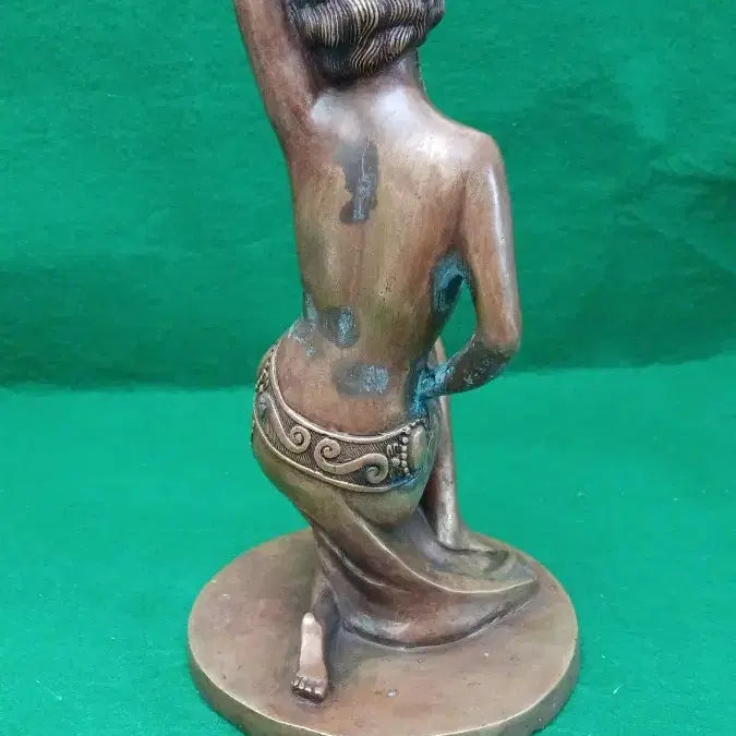 [BUNJANG] Art Deco Solid Bronze Woman Sculpture / *빈티지 통동 브론즈 여인 조각상
