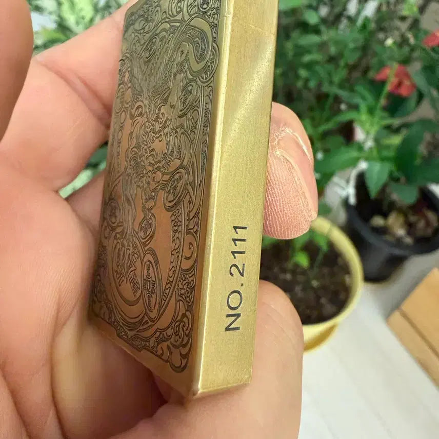 [BUNJANG] ZORRO Engraved Dragon and Phoenix Oil Lighter / 오일라이터