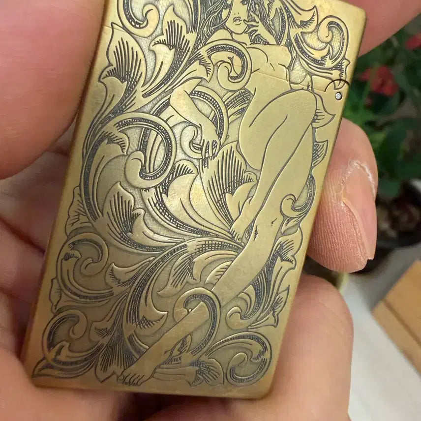 [BUNJANG] ZORRO Engraved Dragon and Phoenix Oil Lighter / 오일라이터