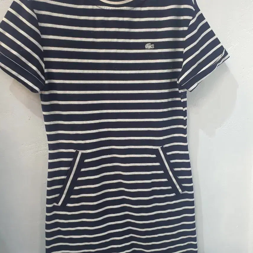 [BUNJANG] Lacoste Striped Mini Dress / 라코스테 단가라 원피스 34