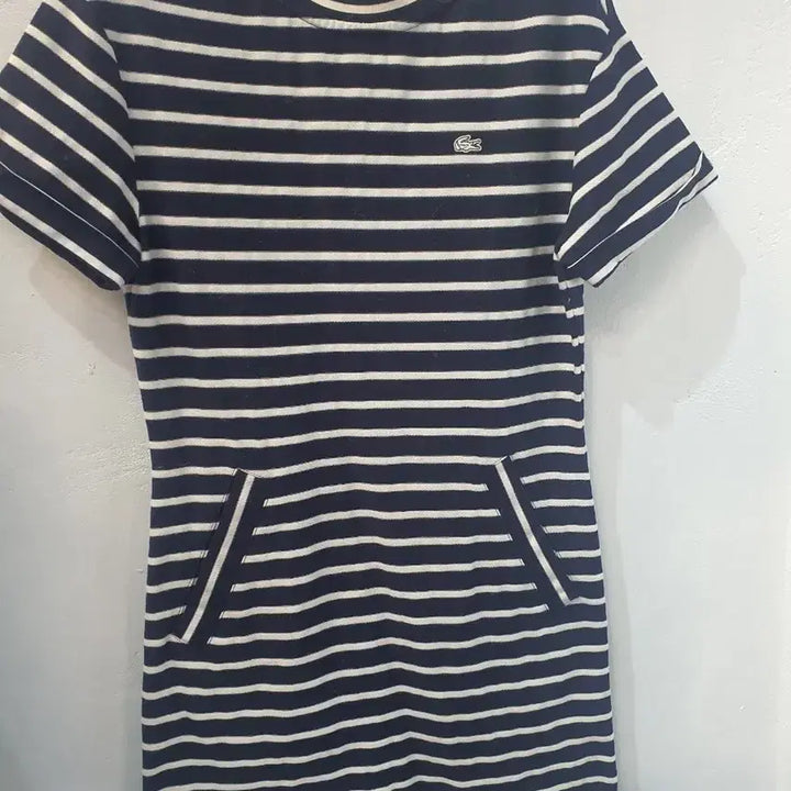 [BUNJANG] Lacoste Striped Mini Dress / 라코스테 단가라 원피스 34