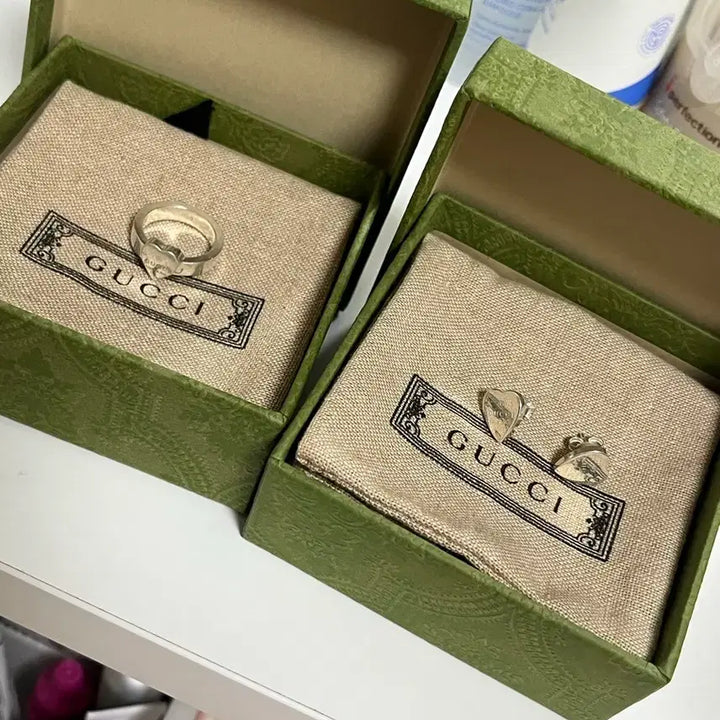 [BUNJANG] Gucci Heart Earrings and Ring Set / 구찌 하트 귀걸이 반지 세트로 판매합니다