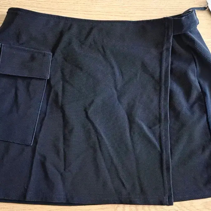 [BUNJANG] Fresco Black Cargo Wrap Skirt / 블랙 카고 랩스커트