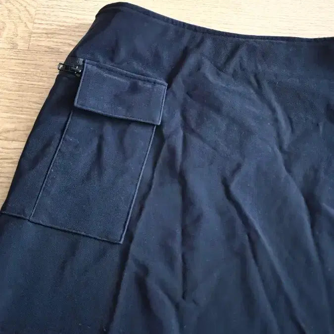 [BUNJANG] Fresco Black Cargo Wrap Skirt / 블랙 카고 랩스커트