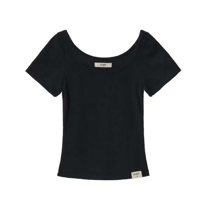 [BUNJANG] GLOWNY Classic Rib Tee (Charcoal) / 글로니 GLOWNY 클래식 립 티
