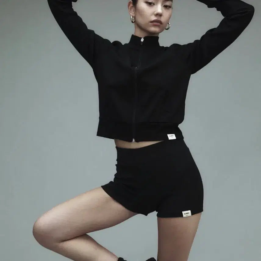 [BUNJANG] Glowny Classic Rib Track Zip-Up Charcoal / 글로니 GLOWNY 클래식 립 트랙 집업