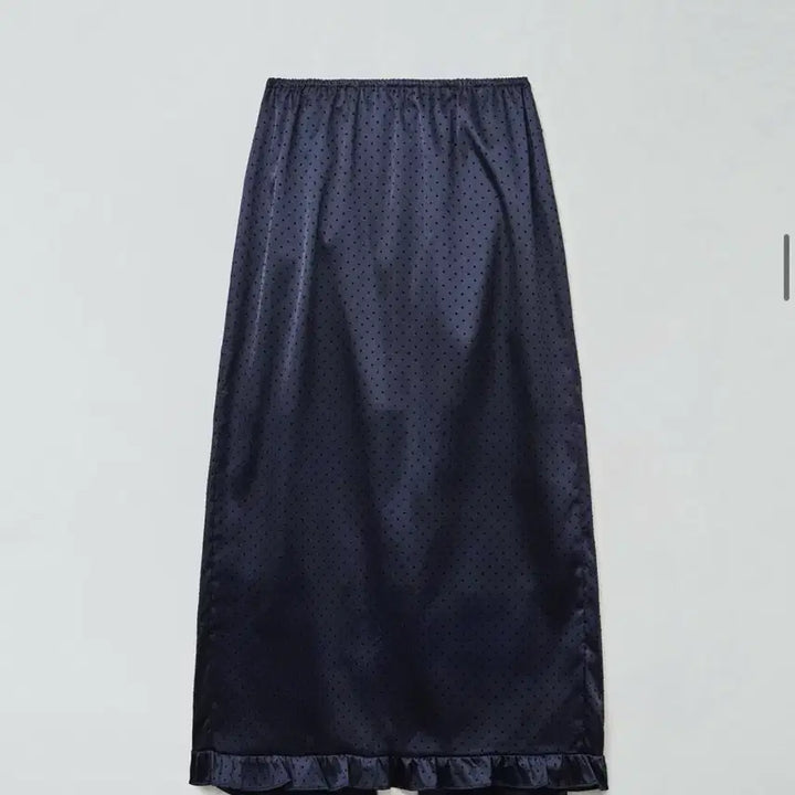 [BUNJANG] MAZONE Frill Layered Long Skirt Navy / 마조네 프릴 레이어드 롱스커트 네이비