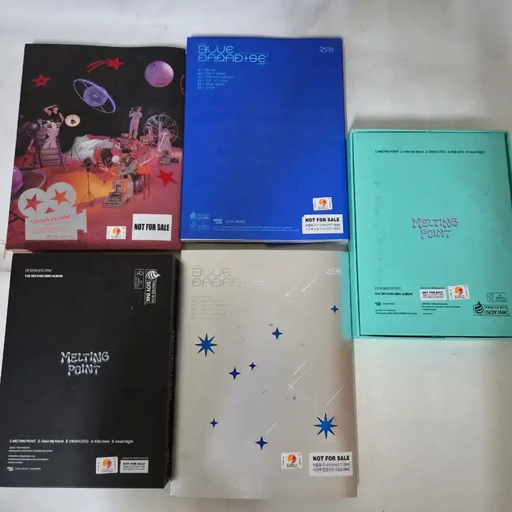 [BUNJANG] ZEROBASEONE Signed CD Album 5-Set Bundle / (비매)제로베이스원 싸인CD 앨범5종 세트 일괄입니다