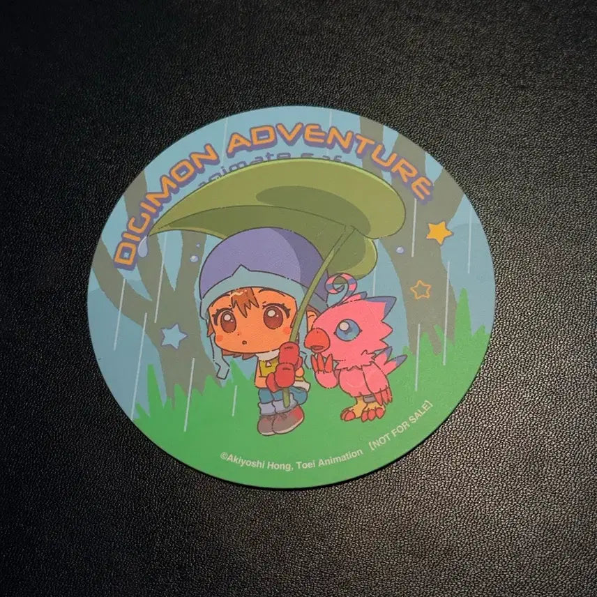 [BUNJANG] Digimon Animate Sora Paper Coaster / 디지몬 카페 애니메이트 소라 종이 코스터