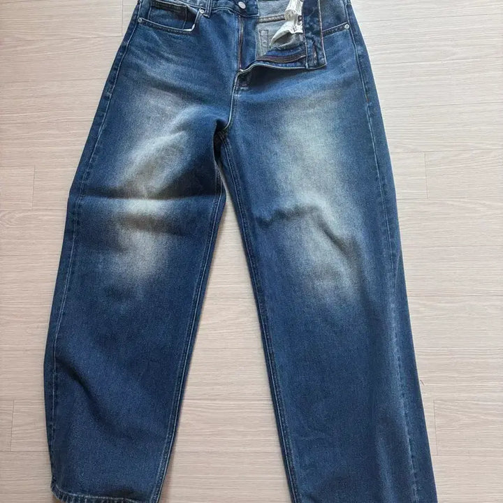 [BUNJANG] Musinsa Standard Big Brush Extra Wide Denim Pants Rusty Blue / 무신사 스탠다드 빅 브러쉬 엑스트라 와이드 데님 팬츠 러스티 블루