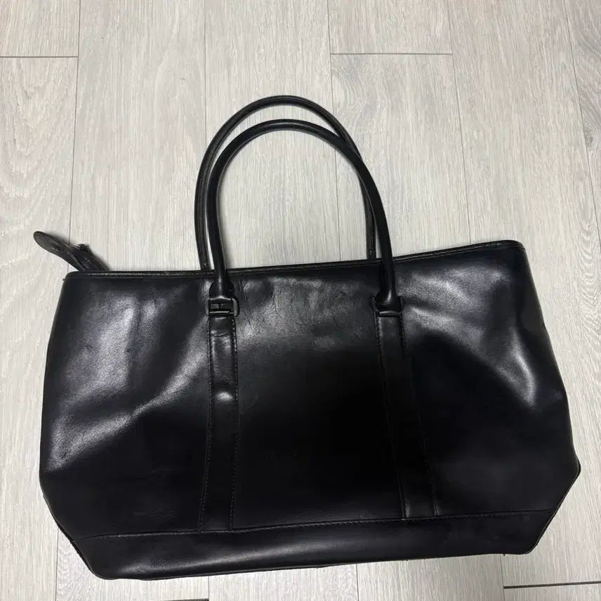 [BUNJANG] L.L.Bean Leather Large Tote Bag Black / (OS)LLBEAN 엘엘빈 레더 라지 토트백 블랙